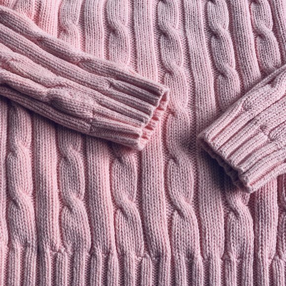 SOLD Vineyard Vines Girls Cable Knit Sweater - Picture 3 of 4